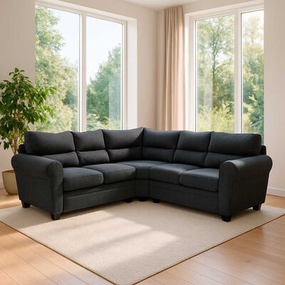 Sofá Seccional Mexx Muebles Dubai 5 Cuerpos Gris