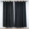 Set Cortina Doral Muguet 6 Piezas 140x220 cm Negro