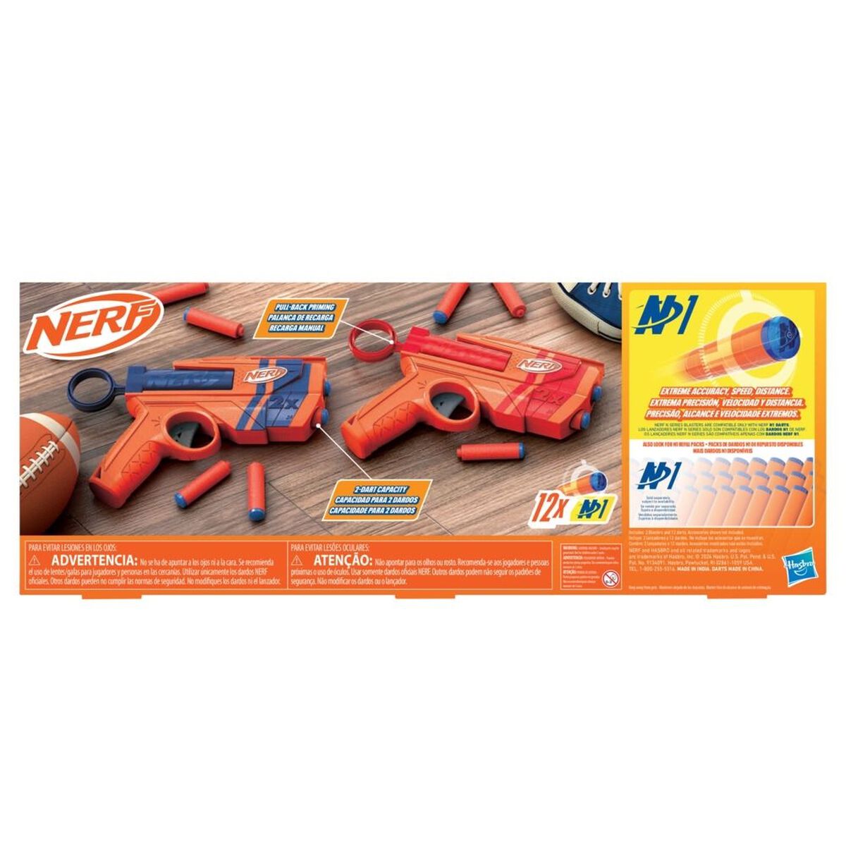 Lanzador Nerf N Series Duo Pack