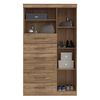 Cómoda Onessta Maraba Ebano 6 Cajones 1 Puerta