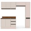 Kit Cocina Modular Premier Vekkahome 8 Puertas 3 Cajones Beige