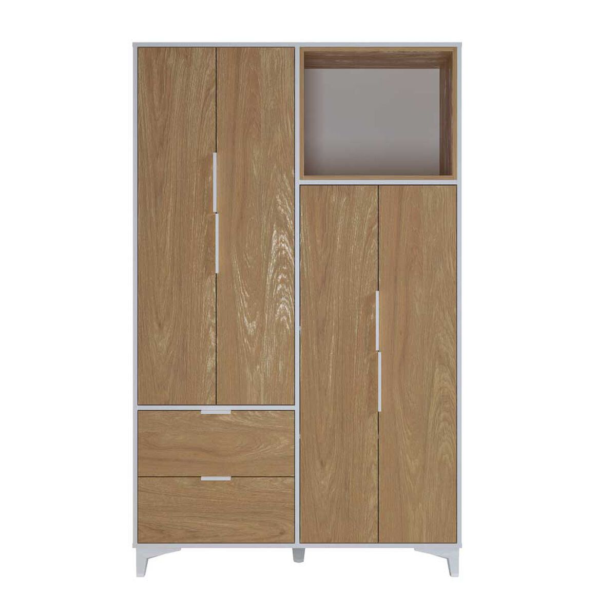 Clóset Silcosil Mood Blanco Madera 4 Puertas 2 Cajones