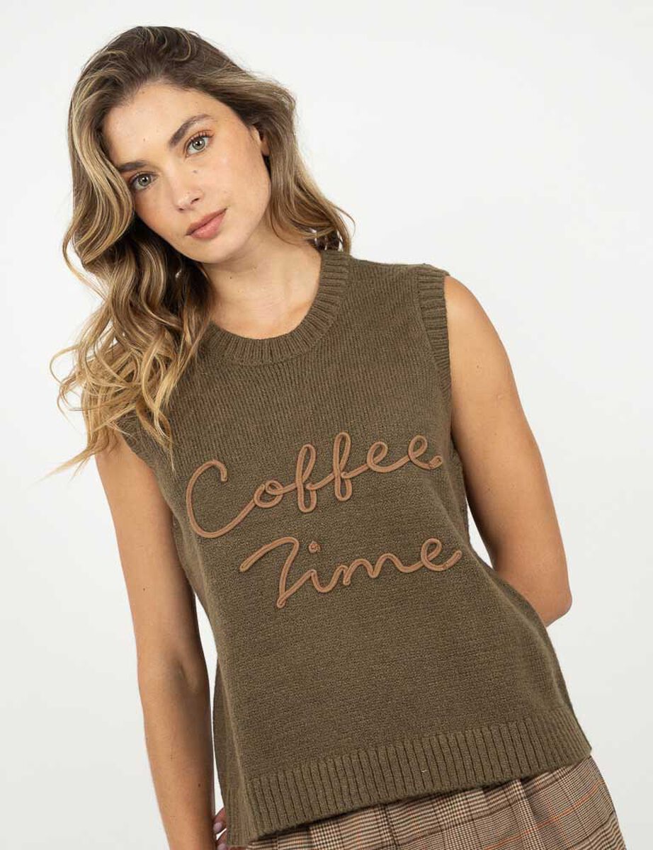 Sweater Sin Mangas Mujer Zibel