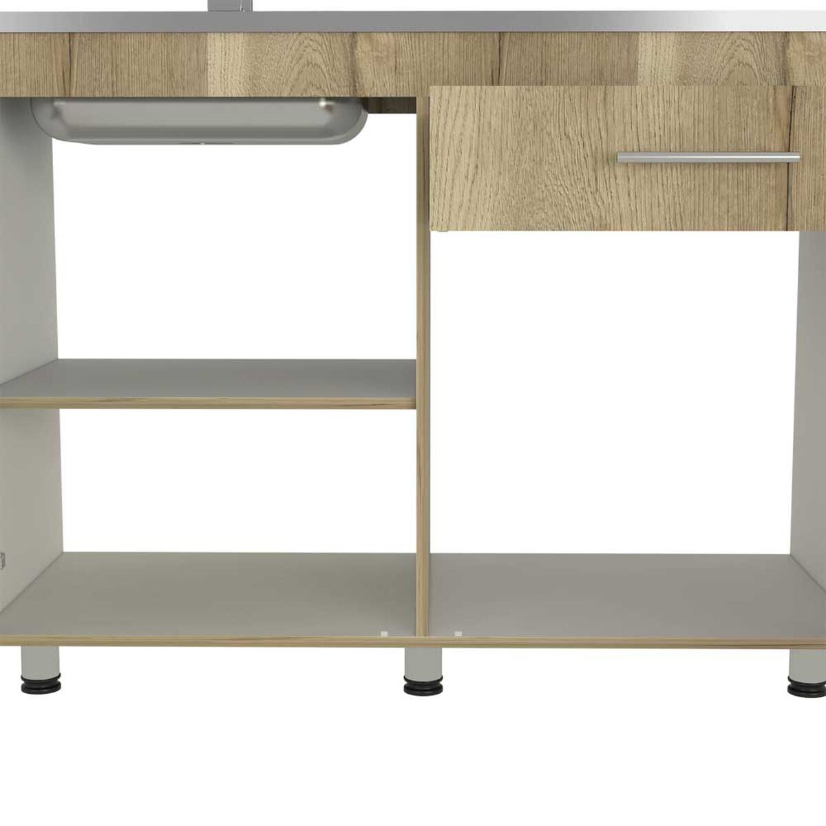 Mueble de Cocina Lavaplatos TuHome Orion 2 Puertas 1 Cajón Duna Blanco