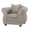 Juego de Living Black Factory Emili Sofá 3 Cuerpos + Dos Sillones 1 Cuerpo Beige