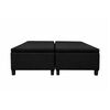 Base de Cama Ba&uacute;l Almore 2 Plazas Base Dividida Negro