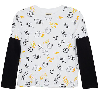 Polera Manga Larga Niño Chess