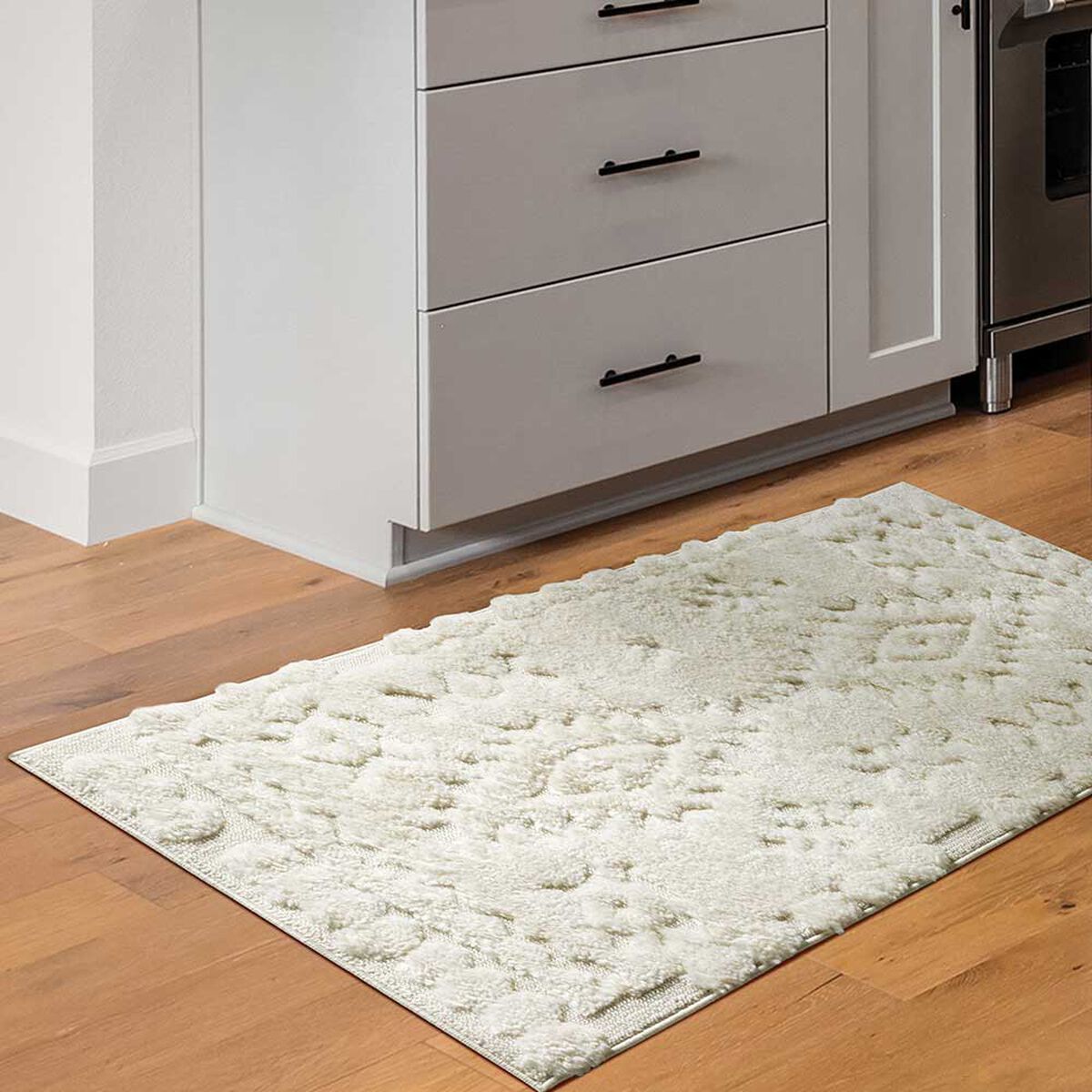 Alfombra Pasillo Modalfo Palafito Blanca 70 x 230 cm