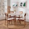 Mesa de Comedor Redonda Roca Atalanta 99cm Canela