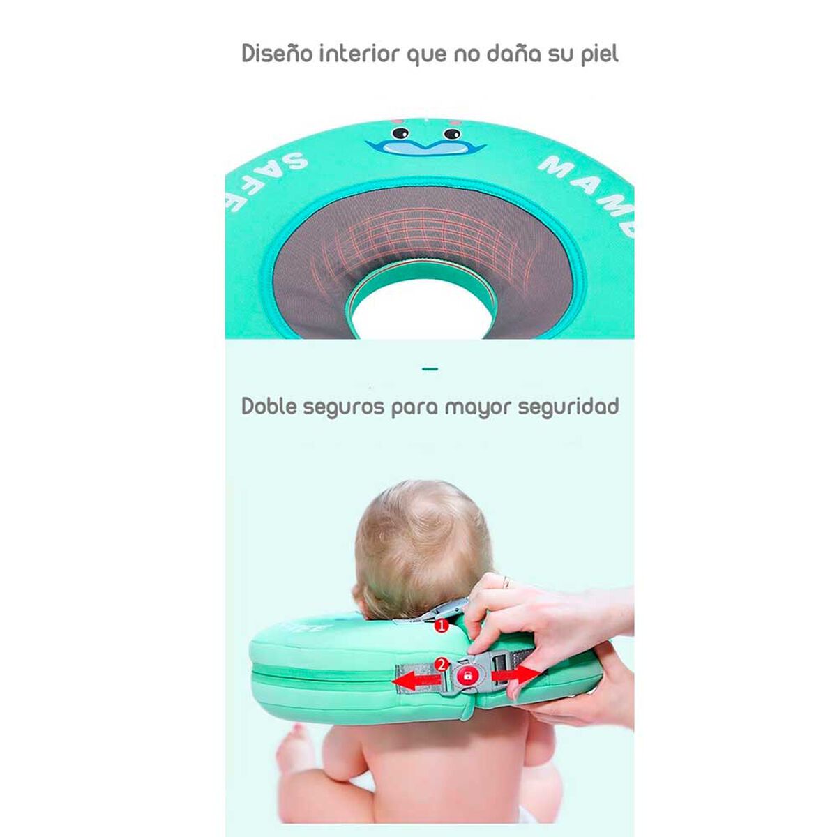 Flotador de Cuello Para Bebé Verde By Lubabycas