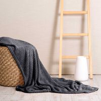 Manta de Poliéster Mashini 127 x 152 Liso Marengo