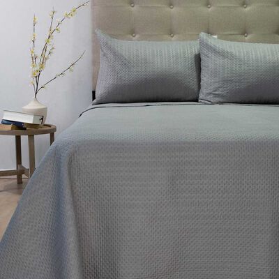 Imagen 1 del producto Quilt Doral King Liso Deluxe Gris