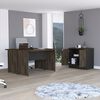 Escritorio Doble + Cajonera Negro TuHome Home Office