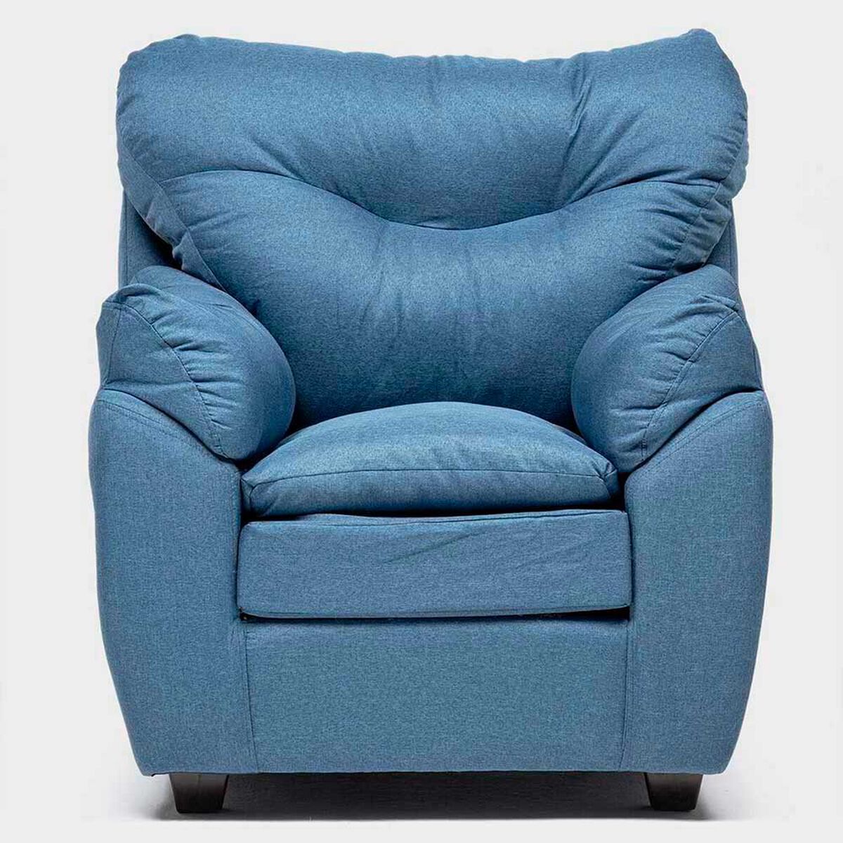 Juego de Living Almore Bel&eacute;n Sof&aacute; 2 Cuerpos + Dos Sillones 1 Cuerpo Azul