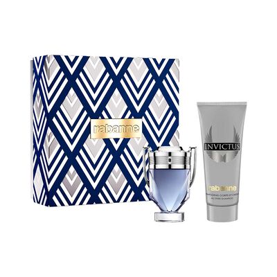 Set Perfume Rabanne Hombre Invictus Eau de Toilette 50 ml + Shampooing All Over shampoo 100 ml