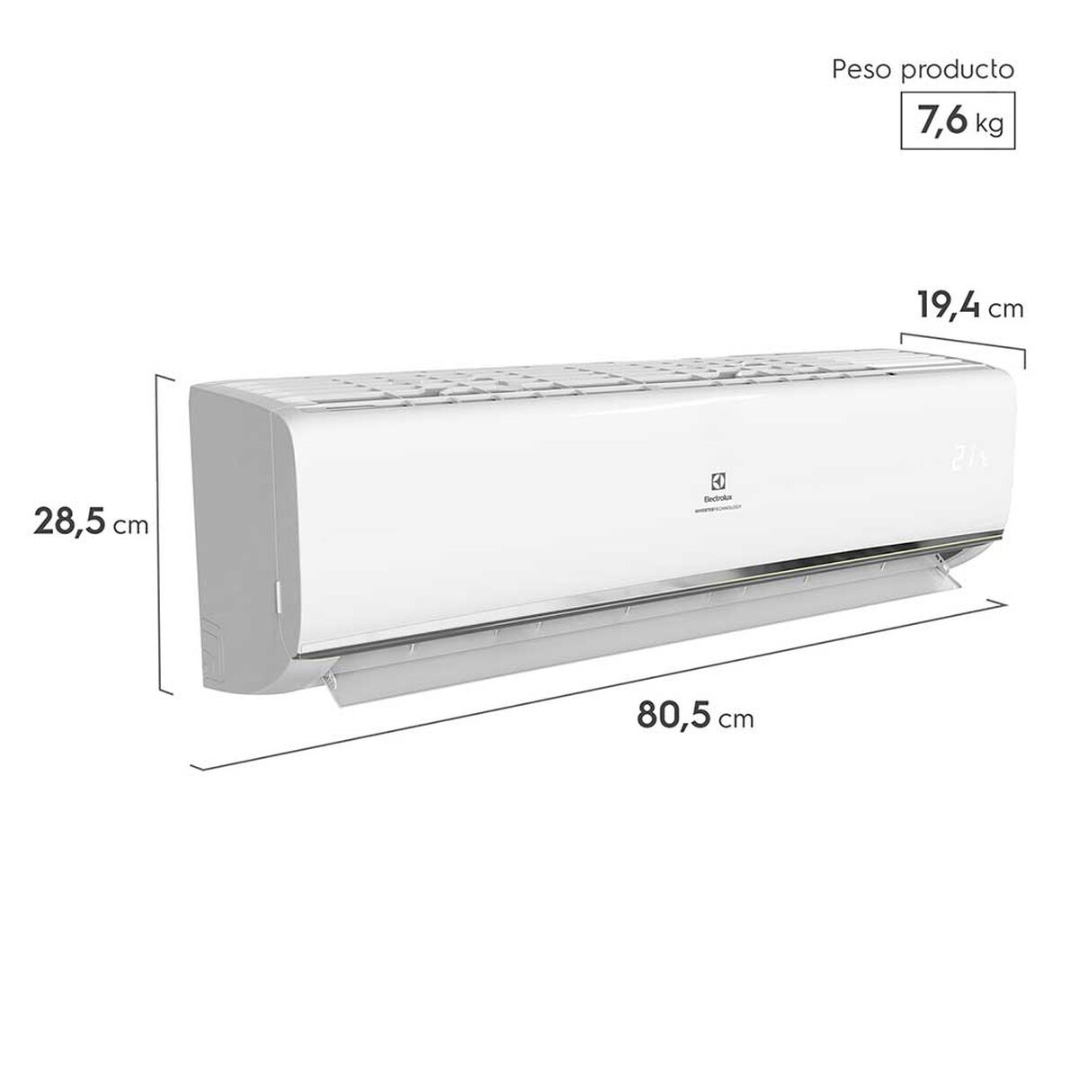 Aire Acondicionado Split Inverter Electrolux EAIX09 9000 BTU