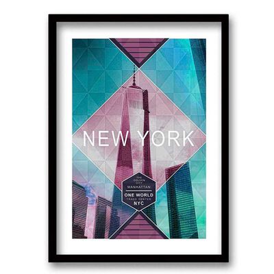 Imagen 1 del producto Cuadro Decorativo Retela New York 40 x 30 cm