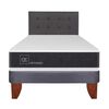 Cama Europea CIC 1,5 Plazas Ortopedic + Respaldo Eufrates