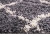 Alfombra Dib Shaggy Design 150 x 220 cm Gris