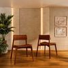 Pack 2 Sillas de Comedor Roca Nature Caoba