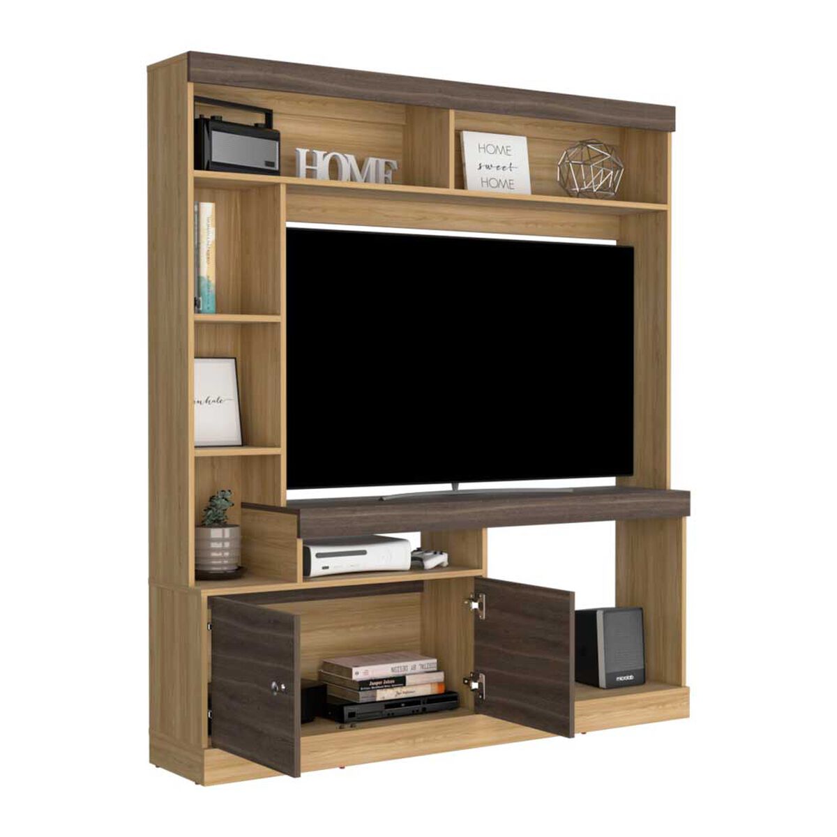 Estante TV TuHome Dante Hasta 65" Bardolino Y Wengue