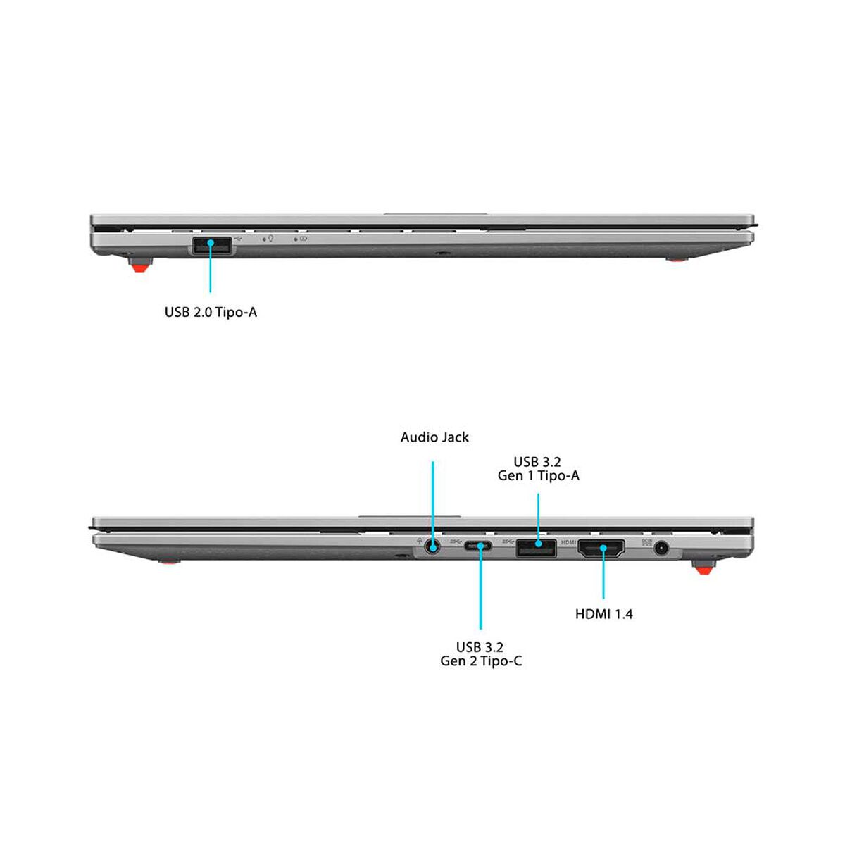 Notebook Asus Vivobook Go 15 Ryzen 5 8 GB 512 GB SSD 15,6"