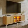 Rack TV  Decocasa Neon Float hasta 70" Carvalho