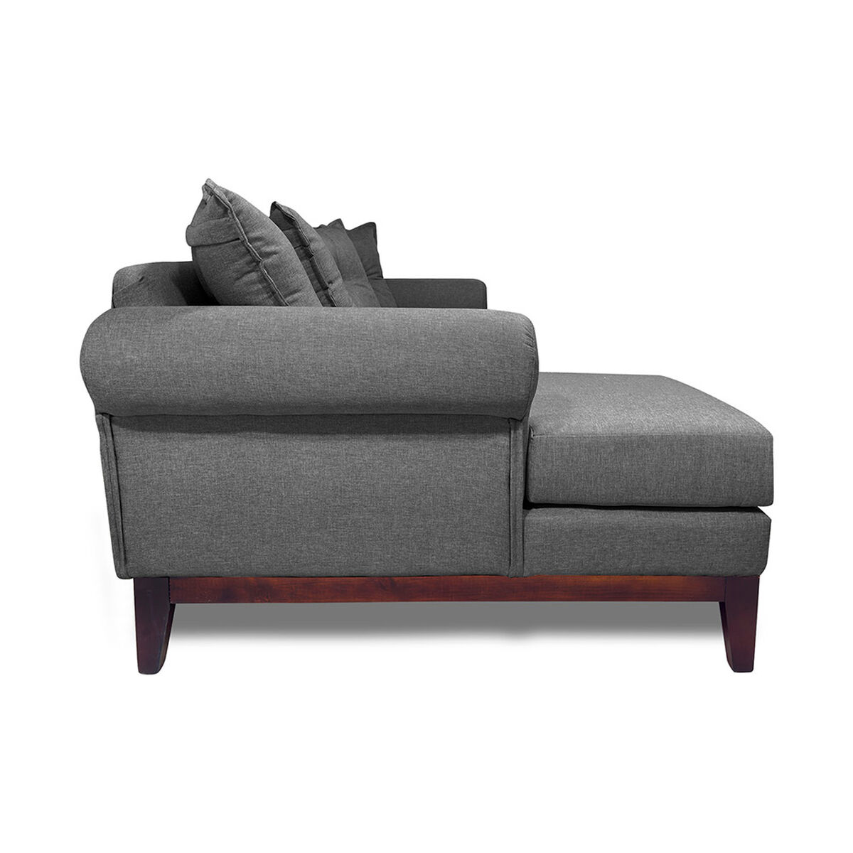 Seccional Izquierdo Living Factory Oklahoma 4 Cuerpos Gris