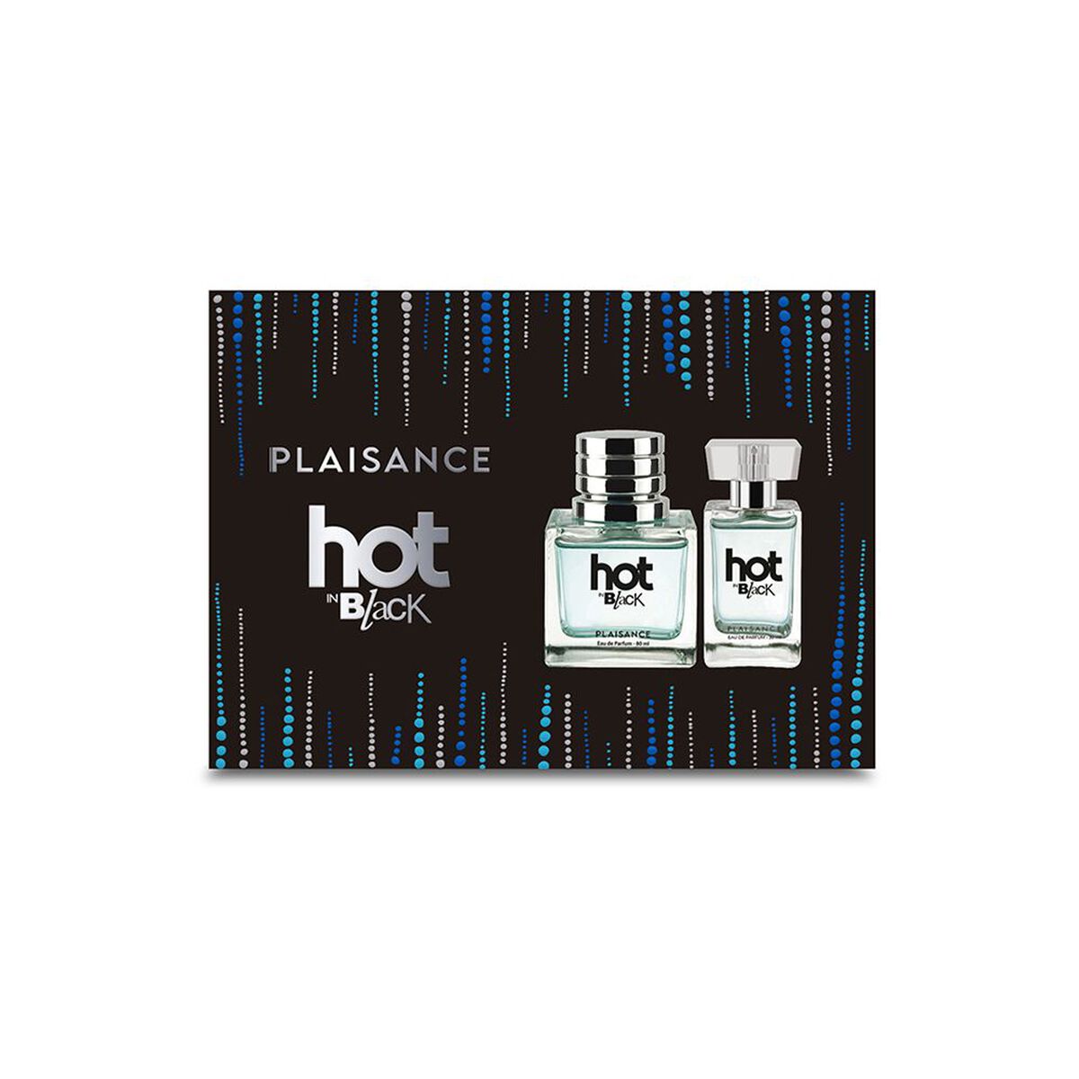 Set Perfume Mujer Hot In Black EDP + miniatura