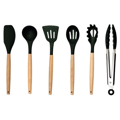 Imagen 1 del producto Set 6 Utensilios de Cocina Casanova T4043-3A Negro