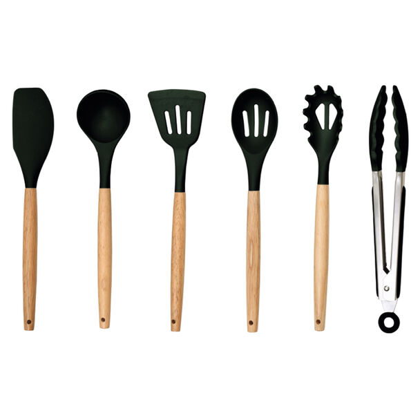Set 6 Utensilios de Cocina Casanova T4043-3A Negro