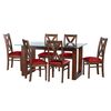 Juego de Comedor Latam Home Pamplona Murcia 6 Sillas Velvet Pistacho