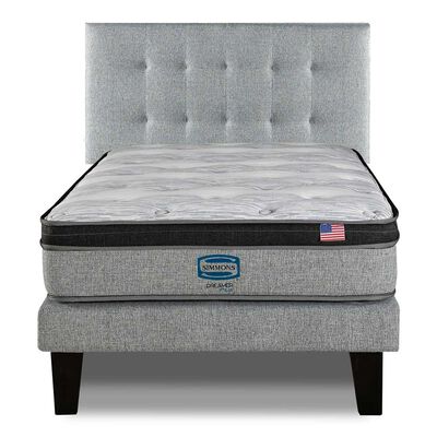 Imagen 1 del producto Cama Europea Simmons 1,5 Plazas Dreamer Plazasus Box + Respaldo Urban Plazasata