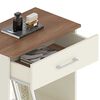 Velador Vekkahome Italia 1 Cajón Café 