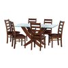 Juego de Comedor Latam Home Alicante 6 Sillas Chocolate