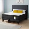 Cama Europea Drimkip 2 Plazas Hibrido Premium Base Dividida + Respaldo