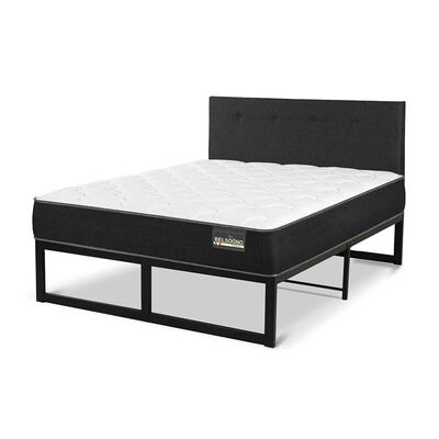 Imagen 2 del producto Cama Europea Belsogno 2 Plazas Plus + Respaldo Black
