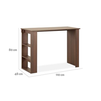 Imagen 2 del producto Escritorio Stanford 2 Repisas Leterales Chocolate