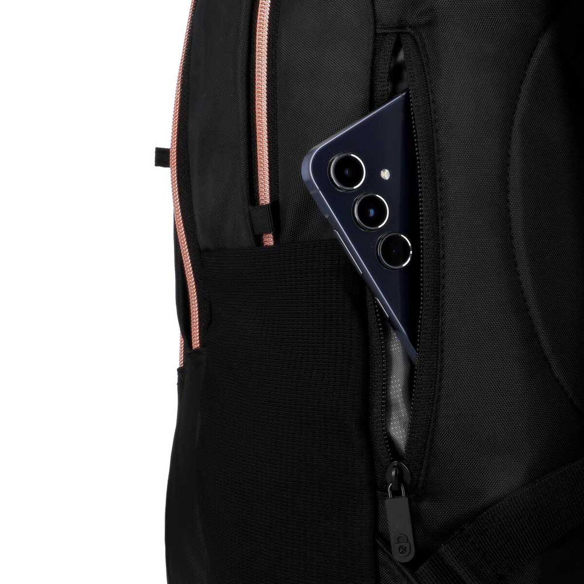 Mochila Notebook Xtrem Kansas 6XT Negro/Rose Gold 15"