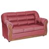Juego de Living Muebles M&E Valdivia  Sofá 3 Cuerpos + Dos Sillones 1 Cuerpo Burdeo