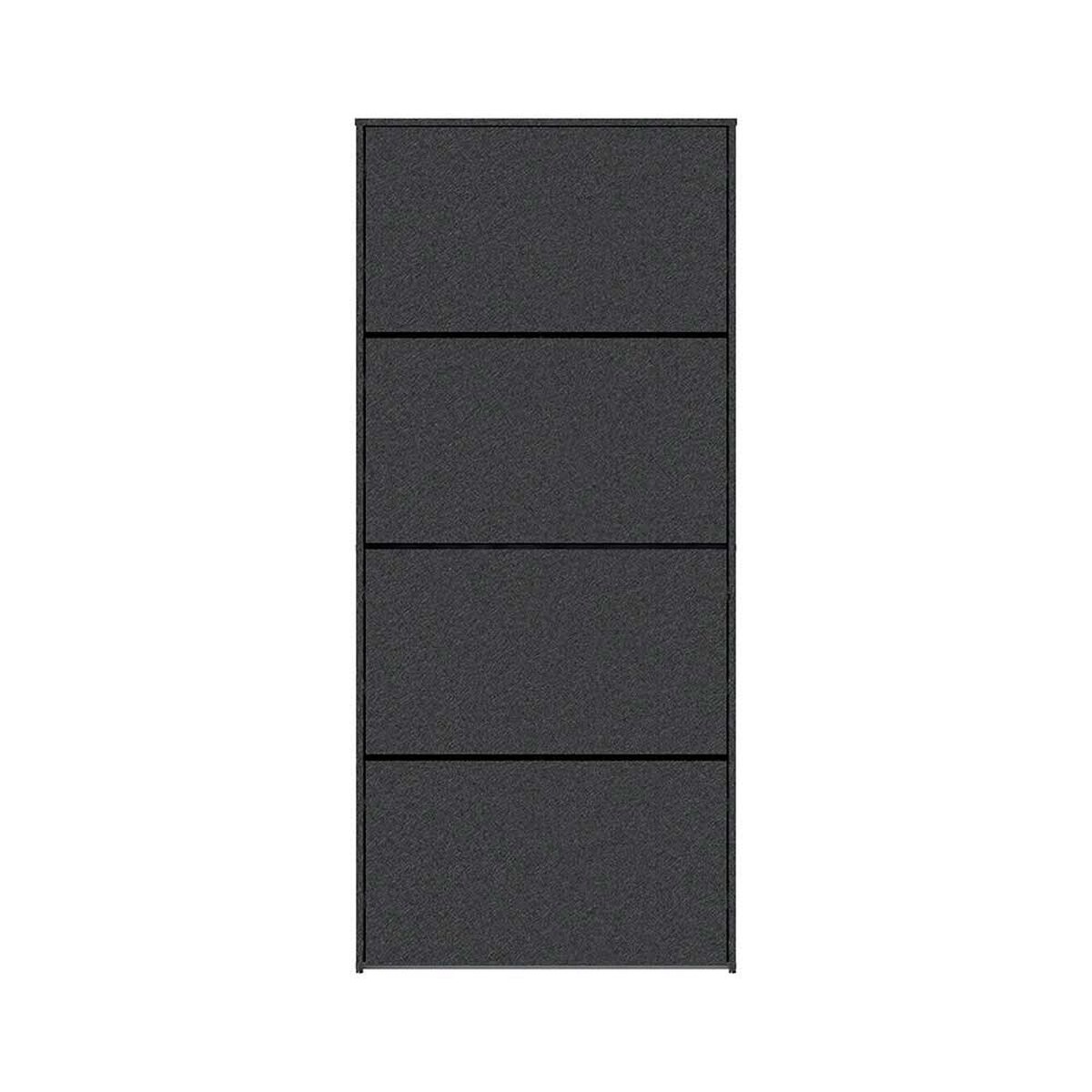 Zapatera Vekkahome Americana 4 Puertas Negra