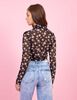 Crop Manga Larga Transparente Mujer Icono