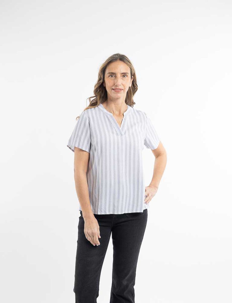 Blusa Manga Corta Mujer Portman Club