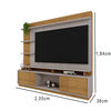 Home TV Vekkahome Vinhedos 65" Pulgadas Café