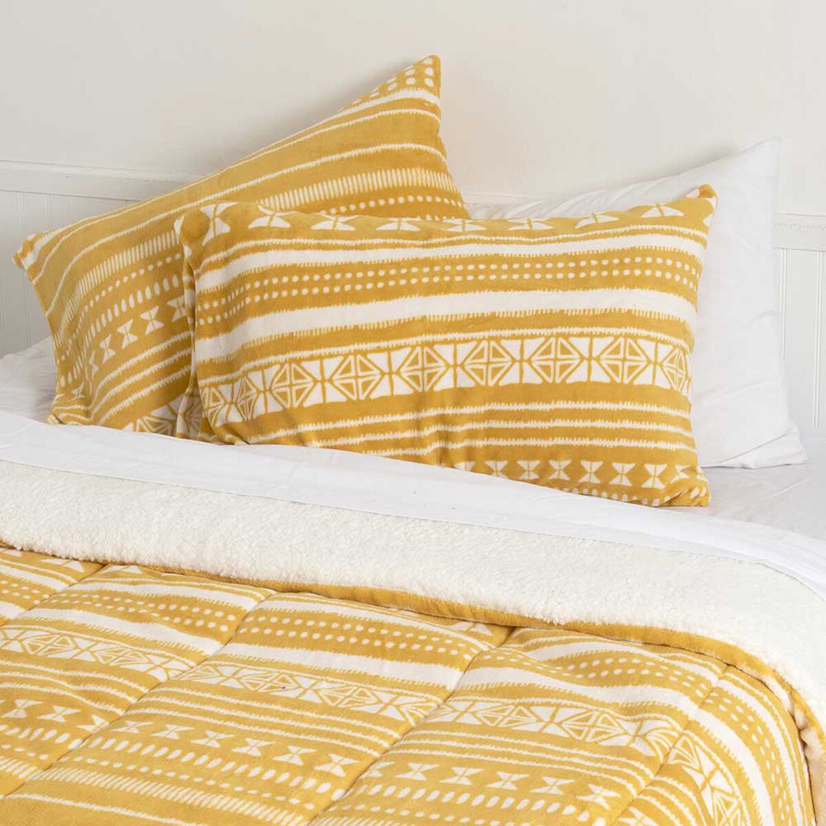 Plumón Coral Print Sherpa Mashini 2 Plazas Adis