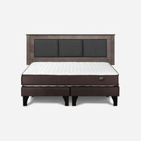 Combo Cama Europea Rosen King New Ergo T BD + Respaldo Rachel