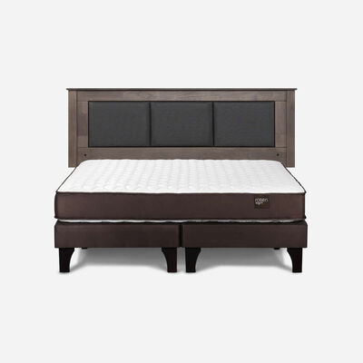 Imagen 1 del producto Combo Cama Europea Rosen King New Ergo T BD + Respaldo Rachel