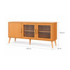 Rack TV Roca Fortaleza Hasta 55" Canela