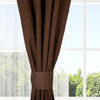 Set Cortinas Doral Amazon City  220 x 140 cm Café