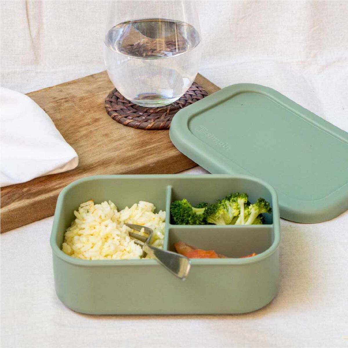 Contenedor Bento Box Herm&eacute;tico Simplit Pl&aacute;stico